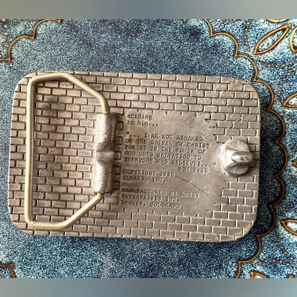 Vintage Jesus Metal Belt Buckle - Picture 4 of 6